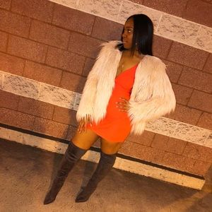 Tangerine Mini Dress